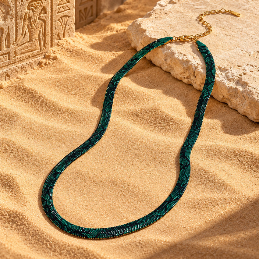 Emerald Serpent Necklace