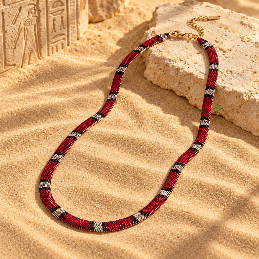 Scarlet Cobra Necklace